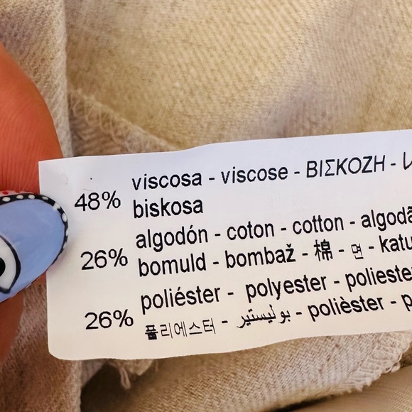 Zara cropped trousers pleated neutral pants - Picture 11 of 11